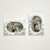 "Azulejo Village" - Holiday Cards in Wreath by Jenna Holcomb - Photo Orientation Options