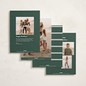 "Merry Bows" - Holiday Cards in Fir by Nicole Walsh - Back of Card Options