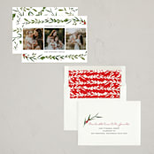 "Very Merrily" - Holiday Cards in Snow by Susan Moyal - Assembled
