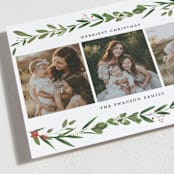 "Very Merrily" - Holiday Cards in Snow by Susan Moyal - Detail