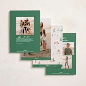 "Homeward bound" - Holiday Cards in Pine by Jennifer Wick - Back of Card Options
