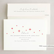 "Merry + Bright" - Holiday Cards in Rudolph by Hudson meet Rose - FREE Recipient Addressing