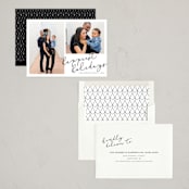 "Twice as Happy" - Holiday Cards in Chimney Coal by Kaydi Bishop - Assembled