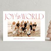 "joy aligned" - Holiday Cards in Santa by Jackie Crawford - Front