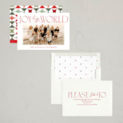 "joy aligned" - Holiday Cards in Santa by Jackie Crawford - Assembled