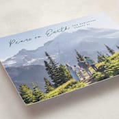 "Peace lettering" - Holiday Cards in Pine Needle by Creo Study - Detail