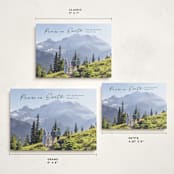"Peace lettering" - Holiday Cards in Pine Needle by Creo Study - Formats Available