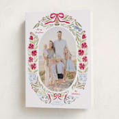 "Swan Carols" - Holiday Cards in Stocking by Cindy Reynolds - Folded Card