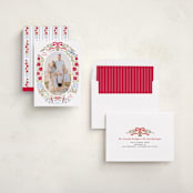 "Swan Carols" - Holiday Cards in Stocking by Cindy Reynolds - Assembled