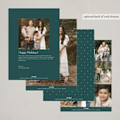 "In Love" - Holiday Cards in Spruce by Ana de Sousa - Back of Card Options
