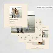 "Garlands" - Holiday Cards in Vanilla by Erika Firm - Back of Card Options