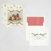 "Garlands" - Holiday Cards in Vanilla by Erika Firm - Assembled