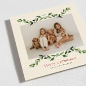 "Garlands" - Holiday Cards in Vanilla by Erika Firm - Detail