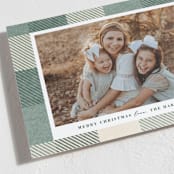 "Flannel frame" - Holiday Cards in Pine by Annie Holmquist - Detail