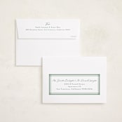"Trim" - Holiday Cards in Pine by Lea Delaveris - FREE Recipient Addressing