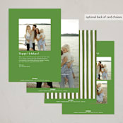 "Gibson" - Holiday Cards in Pine by Pati Cascino - Back of Card