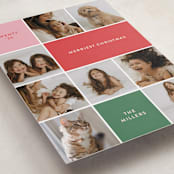 "Festive Collage" - Holiday Cards in Peppermint by Olivia Williams - Detail