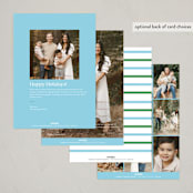 "Good Tidings Great Joy" - Holiday Cards in Frost by Megan Davis - Back of Card Options