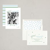 "Good Tidings Great Joy" - Holiday Cards in Frost by Megan Davis - Assembled
