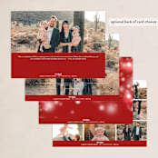 "Brilliant Bokeh" - Holiday Cards in Rudolf's Nose by Melissa Egan of Pistols - Back of Card Options