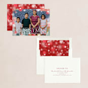 "Brilliant Bokeh" - Holiday Cards in Rudolf's Nose by Melissa Egan of Pistols - Assembled