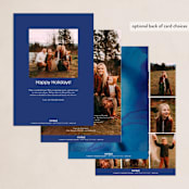 "Christmas Blessings" - Holiday Cards in Frost by fatfatin - Back of Card Options