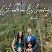 "Christmas Blessings" - Holiday Cards in Frost by fatfatin - Detail