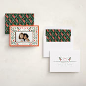 "Peaceful Garden" - Holiday Cards in Cherry by Elly - Assembled
