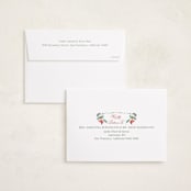 "Peaceful Garden" - Holiday Cards in Cherry by Elly - FREE Recipient Addressing