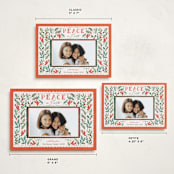 "Peaceful Garden" - Holiday Cards in Cherry by Elly - Formats Available