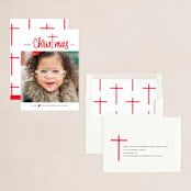 "Christ in Christmas" - Holiday Cards in Rudolph's Nose by Up Up Creative - Assembled