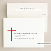 "Christ in Christmas" - Holiday Cards in Rudolph's Nose by Up Up Creative - FREE Recipient Addressing