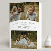"Modern Trio" - Holiday Cards in Pine by Michelle Taylor - Folded Card