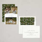 "Modern Trio" - Holiday Cards in Pine by Michelle Taylor - Assembled