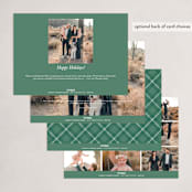 "Elegant Merry Christmas" - Holiday Cards in Snow by Brandy Folse - Back of Card Options