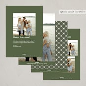 "Ethereal" - Holiday Cards in Fir by Alston Foster - Back of Card Options