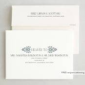 "Adeline" - Holiday Cards in Saphire by Vivian Yiwing - FREE Recipient Addressing