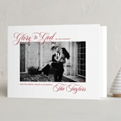 "The Highest" - Holiday Cards in Ruby by Alston Foster - Folded Card