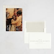 "Stacked Serif" - Holiday Cards in Snow by Ellen Schlegelmilch - Assembled
