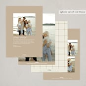 "Gratitude" - Holiday Cards in Snow by Pippa Shaw - Back of Card Options
