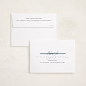 "Plaid Peace" - Holiday Cards in Navy by Makewells - FREE Recipient Addressing