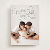 "Up Top" - Holiday Cards in Pine by Lauren Chism - Front
