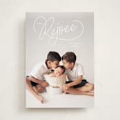 "Up Top" - Holiday Cards in Snow by Lauren Chism - Front