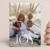 "Joyful Tidings" - Holiday Cards in Snowfall by Susan Asbill - Front