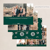 "In abundance" - Holiday Cards in Evergreen by Stacey Meacham - Back of Card Options