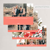 "Rejoice in Blessings" - Holiday Cards in Ruby by Chris Griffith - Back of Card Options