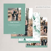 "Peaceful Blooms" - Holiday Cards in Mint by Phrosné Barwood - Back of Card Options
