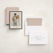 "Ribbon Frame" - Holiday Cards in Holly Sprig by Carolyn MacLaren - Assembled