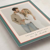 "Ribbon Frame" - Holiday Cards in Holly Sprig by Carolyn MacLaren - Detail