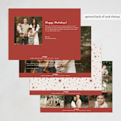 "Peace" - Holiday Cards in Mulled Wine by Erin German - Back of Card
